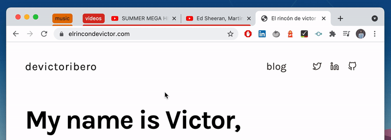 Renaming a tab group by right-clicking on the circle.